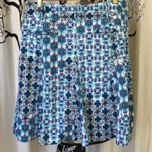 Athleta Wherever Pleated Graphic Skort SZ 10 - EUC